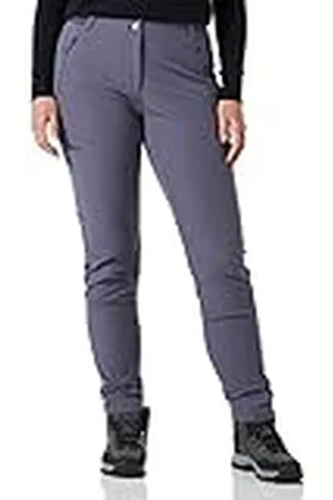 Jack Wolfskin Geigelstein Slim Pants W Pantalones de Trekking de Suave, Gris/Plateado, 38 para Mujer