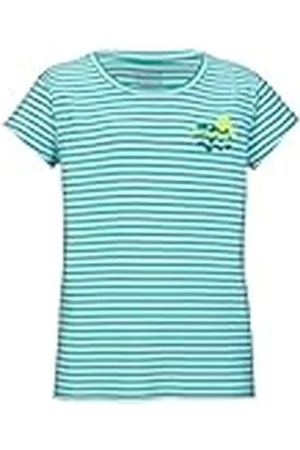 Killtec KOS 128 GRLS TSHRT Cuello Redondo, Camiseta de Verano, Look a Rayas, , 152 para Niñas
