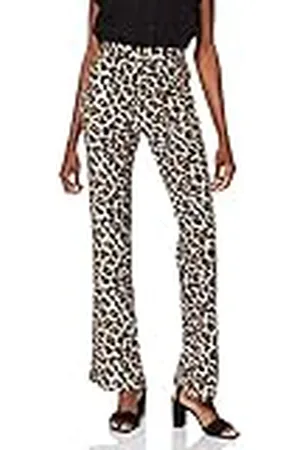 Noisy May Pantalón Acampanado de Mujer con Cintura elástica y Pierna Acampanada, Color: , Talla:S