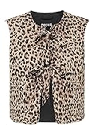 Pieces® Quilted Gilet PCSARIA Leopard S S