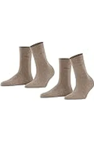 ESPRIT Basic Easy Multipack W So algodón lisos 2 pares, Calcetines Mujer, , 39-42