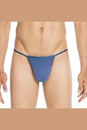 Hom Plume G-String Ropa Interior, Azul Vaquero, L para bre