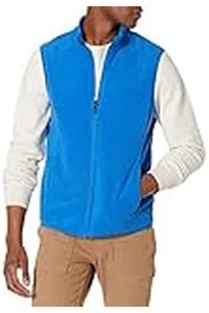 Amazon Chaleco de Forro Polar con Cremallera Completa (Disponible en Tallas Grandes y Largos Especiales) Hombre, , M