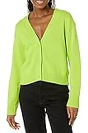 Amazon Cárdigan corto con cuello en V y corte holgado Mujer, , XL