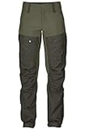 Fjällräven Fjallraven Keb Trousers Curved W Reg Pantalones de Trekking con Corte Curvo con Cintura Alta y Acentuada, Womens, Multicolor (Deep Forest-Laurel Green), 40