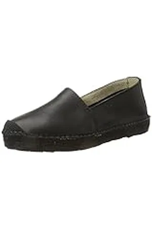 SELECTED Sfmarley New Leather Solid Espadrilles, Alpargatas Mujer, (Black), 40 EU