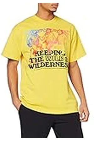 Nike M NRG ACG SS tee Keeping Wild - Camiseta para Hombre, Hombre, Camiseta, CV7549, Vivid Sulfur/Multi Color/Black, L