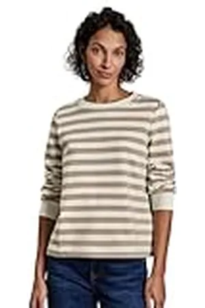 Street one A303183 Sudadera a Rayas, Safari Beige, 42 para Mujer
