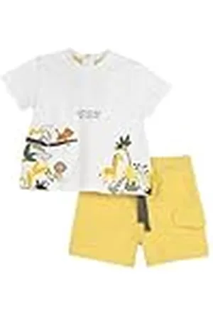 chicco Conjunto de Camiseta Y Pantalones Cortos, Chándal, Bebé-Niños, , 18 meses EU