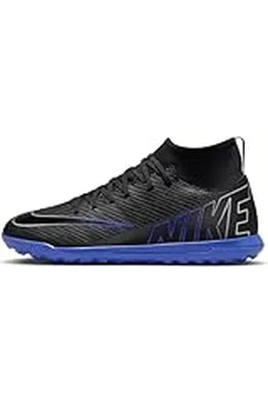 Nike Jr Superfly 9 Club TF, Alta, Black/Chrome-Hyper Royal, 35.5 EU
