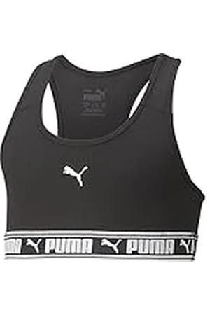 PUMA Sujetador Fuerte G Top de Ropa Interior, Niñas, Negro Black, 128