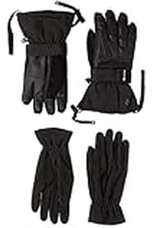Millet Long 3 in 1 Dryedge Glove - Guantes con Guantes Interiores Extraíbles - Alpinismo, Senderismo, Trekking - Negro
