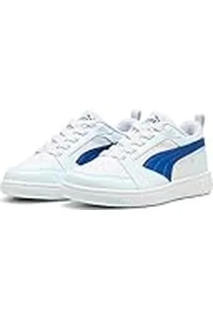 PUMA Rebound V6 Lo AC PS, Sneaker, White-Cobalt Glaze-Dewdrop, 28 EU