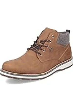 Rieker Hombre Botines 38419, de Caballero Botines con Cordones,Repelente,TEX,Zapato de transición,Bota,Media Bota,Marrón (Braun / 24),44 EU / 9.5 UK