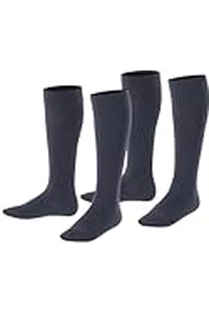 ESPRIT Foot Logo Multipack K Kh algodón lisos 2 pares, Calcetines largos Unisex niños, , 27-30