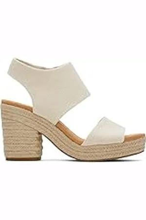 TOMS Majorca Platform, Sandalias de Tacón Mujer, Beige (Beis), 36 EU