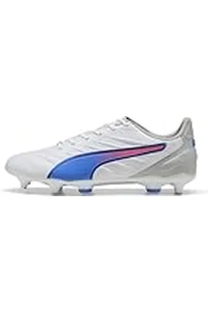 PUMA King Pro Mxsg, Zapatillas Hombre, Blanco Bluemazing Flat Gris Claro, 45 EU