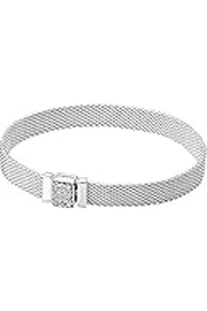PANDORA Reflexions Pulsera de plata de ley con circonitas cúbicas transparentes, 20