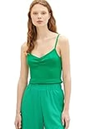 TOM TAILOR 1036615 Top, 17327-Vibrant Light Green, M para Mujer