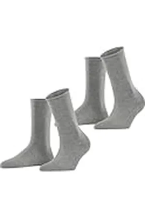 ESPRIT Basic Pure Multipack W So algodón lisos 2 pares, Calcetines Mujer, , 39-42