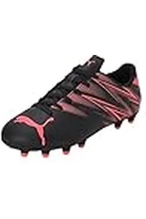 PUMA Attacanto FG/AG Jr, Zapatillas de fútbol, Black Fire Orchid, 30 EU