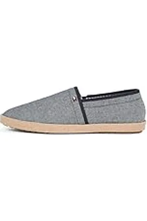 Tommy Hilfiger Alpargatas Hombre Chambray con logotipo, Azul (Desert Sky), 41