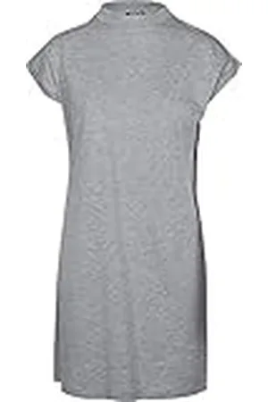 Urban classics Vestido De Manga Corta Para Mujer, Vestido De Verano Algodón, Cuello Estrecho, Vestido Casual, Tallas Xs - 5Xl