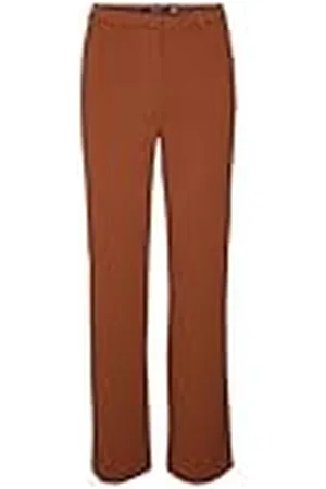 VERO MODA Vmzamira MW Straight Pant Ga Noos Pantalones de Tela, , XLW x 30L para Mujer