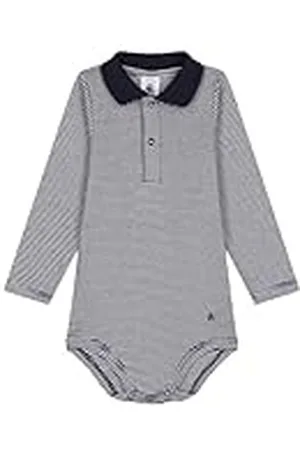 Petit Bateau A0BQE Body De Manga Larga Con Cuello Tipo Polo Bebé-Niños 3 Meses