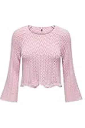 ONLY Sólo Mujer Elegante Jersey de Punto Corto 3/4 Manga Punto Elástico ONLNOLA, Color: , Talla:XL