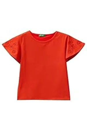 Benetton Camiseta 3p4zc10i4, , 122 cm para Niñas