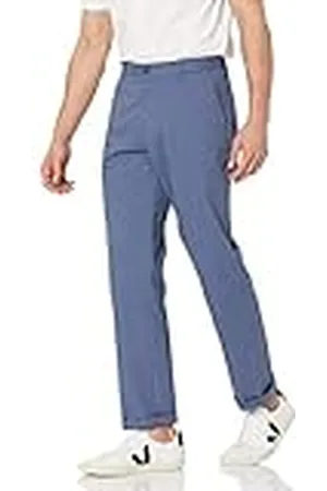 Amazon Pantalón Chino con Parte Delantera Plana Resistente a Las Arrugas y de Corte Clásico (Disponible en Tallas Grandes y Largos Especiales) Hombre, , 33W / 30L