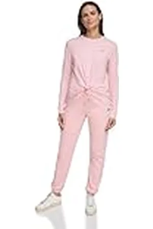 DKNY SPORT Camiseta con Logotipo de Burbujas metálicas, Rosa, XS para Mujer
