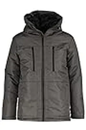 Trendyol Chaqueta de Invierno Ajustada con Capucha Colorblock Abrigo, , L para Hombre