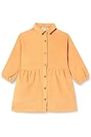 Primigi Vestido De Terciopelo De Ancha Informal, Naranja, 6 años Niñas y niñas