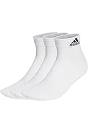 adidas Cushioned Sportswear 3 Pairs, Calcetines tobilleros Unisex niños, Blanco (White/Black), 28-30 EU