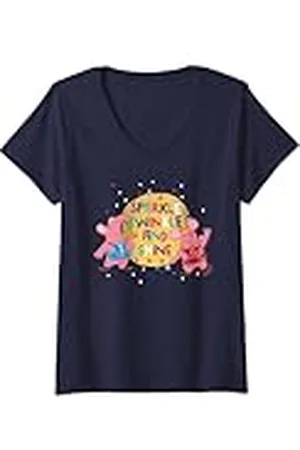 Clangers Mujer Sparkle Twinkle And Shine, estilo retro Camiseta Cuello V