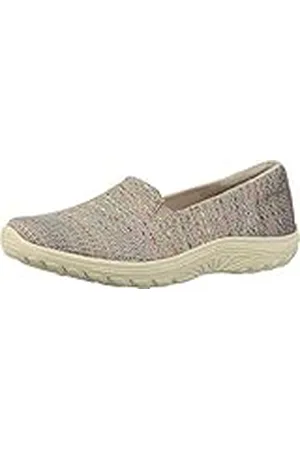 Skechers Reggae Fest-Mimbre-Diseño de Punto Doble Gore Slip on (sauces), Mocasín Plano Mujer, , 36.5 EU