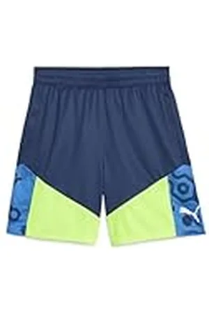 PUMA Individualcup Shorts Pantalones Cortos de Punto, Hombre, Azul Persa y Verde, XXL