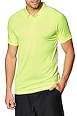 Nike Academy19 Polo SS, Hombre, Volt/Volt/White/White, S