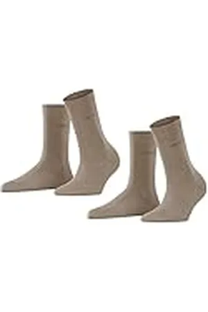 ESPRIT Uni Multipack W So algodón lisos 2 pares, Calcetines Mujer, , 35-38