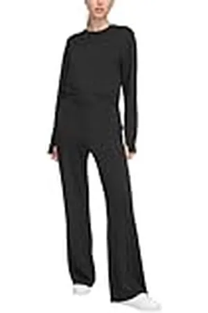 DKNY Wide Leg Greenwich Pants Pantalones de chándal, , L De Las Mujeres