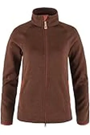 Fjällräven Fjallraven 83520-215 Övik Fleece Zip Sweater W Sweatshirt Mujer Autumn Leaf Tamaño XXS
