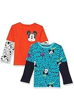 Amazon Disney | Marvel | Star Wars Camisetas 2 en 1 de Manga Larga Niño, Pack de 2, , 11-12 años