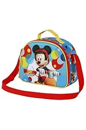 Disney Mickey Mouse Scooter-Bolsa Portamerienda 3D, Azul, 26 x 20 cm