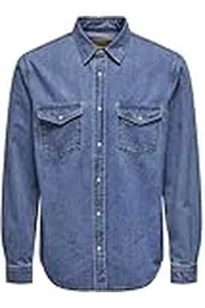 Only & Sons ONSBANE 3247 DNM Shirt Noos Camisa, , S para Hombre