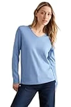 CECIL B302962 Jersey de Punto Fino, Color Azul Claro, XXL para Mujer