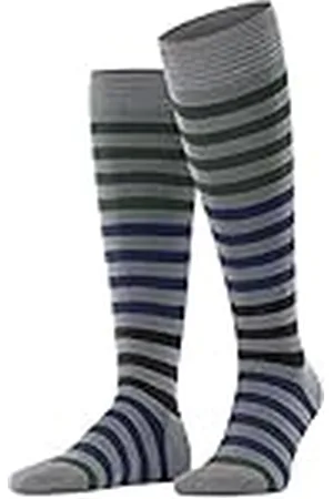 Burlington Blackpool M KH algodón largo estampado 1 par, Calcetines largos Hombre, Gris (Marengo 3391), 40/46 EU