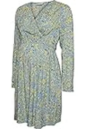 Mama;licious Mlrenee Tess L/S Short Dress 2f A. Vestido, , M para Mujer