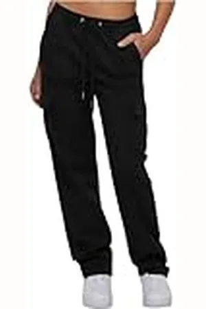 Urban classics Ladies High Waist Twill Cargo Pants Pantalones, , XS para Mujer
